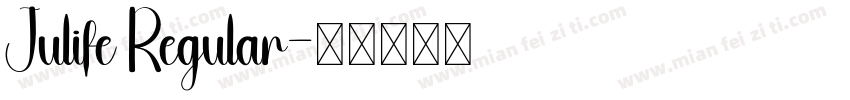 Julife Regular字体转换